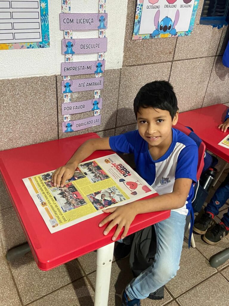 Ver-se no jornal: uma experiência inesquecível para os pequenos leitores