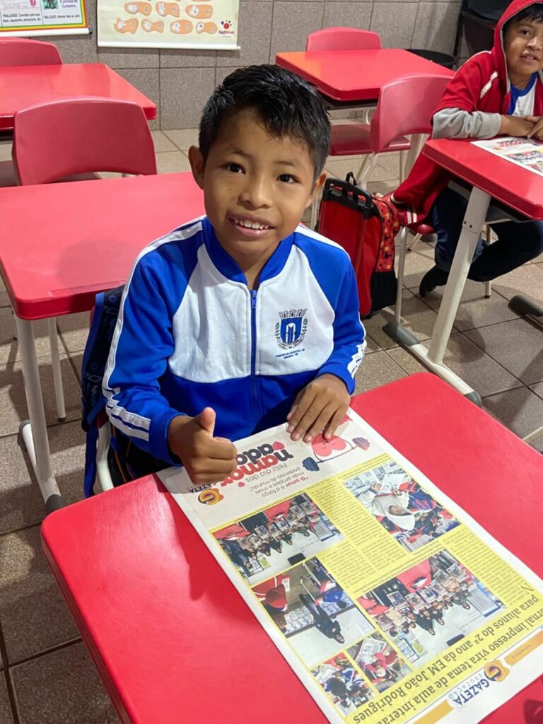 Ver-se no jornal: uma experiência inesquecível para os pequenos leitores