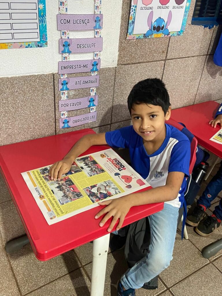 Ver-se no jornal: uma experiência inesquecível para os pequenos leitores