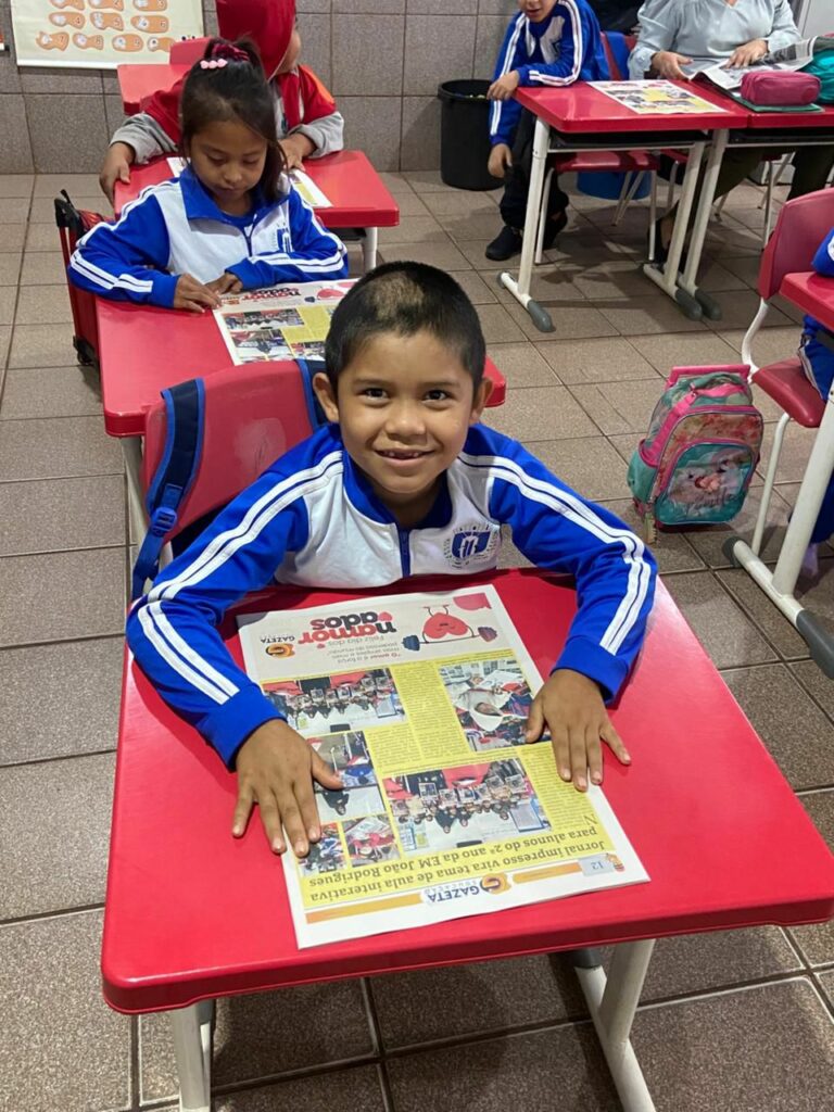 Ver-se no jornal: uma experiência inesquecível para os pequenos leitores