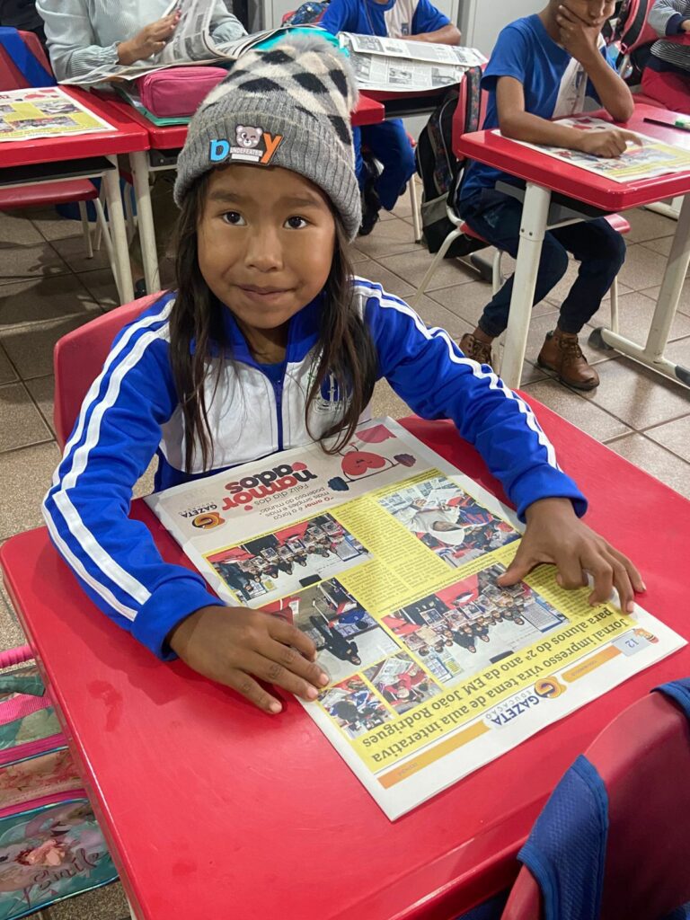 Ver-se no jornal: uma experiência inesquecível para os pequenos leitores