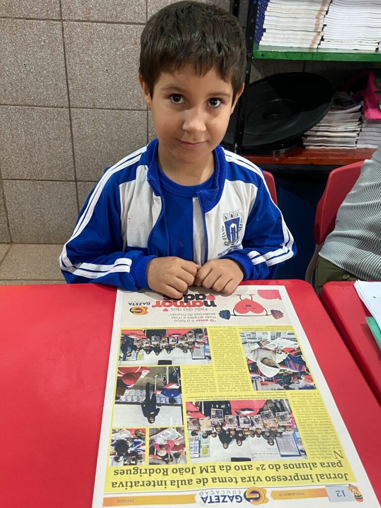 Ver-se no jornal: uma experiência inesquecível para os pequenos leitores
