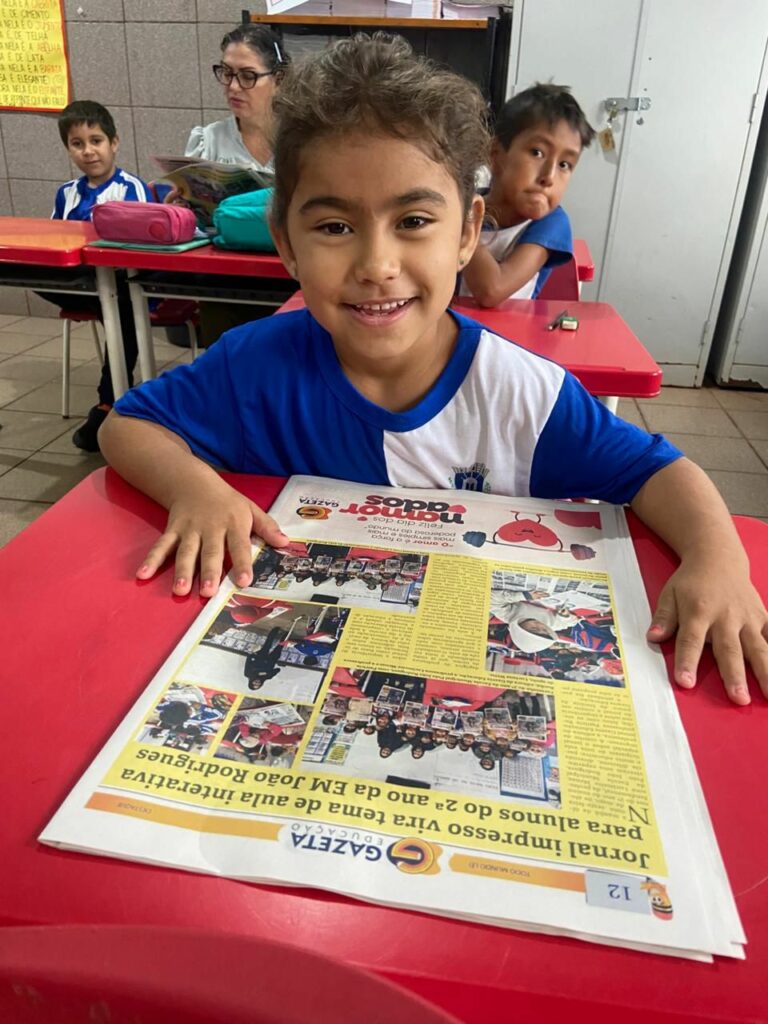 Ver-se no jornal: uma experiência inesquecível para os pequenos leitores