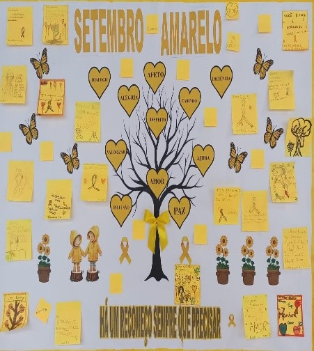 Conscientização sobre a importância da campanha Setembro Amarelo