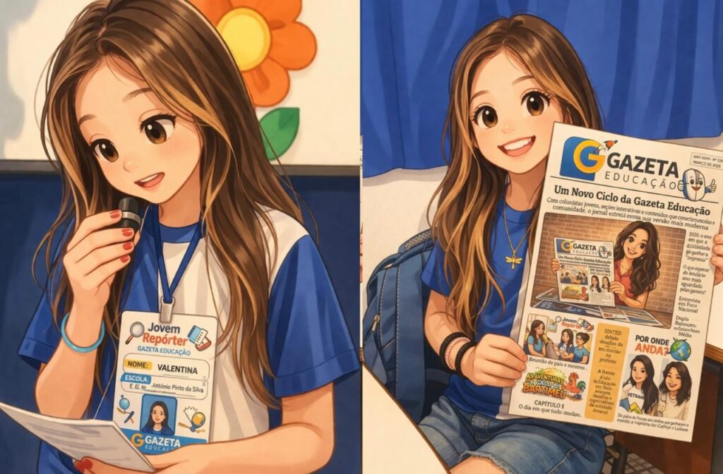 De jovem repórter à inspiração: experiência da Gazeta Educação mobiliza alunos na Escola Antônio Pinto De jovem repórter à inspiração: experiência da Gazeta Educação mobiliza alunos na Escola Antônio Pinto