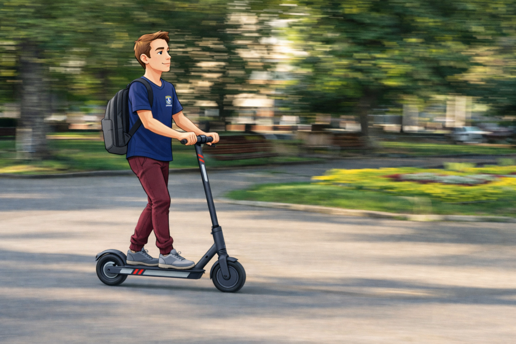 O uso do patinete como meio de transporte O uso do patinete como meio de transporte