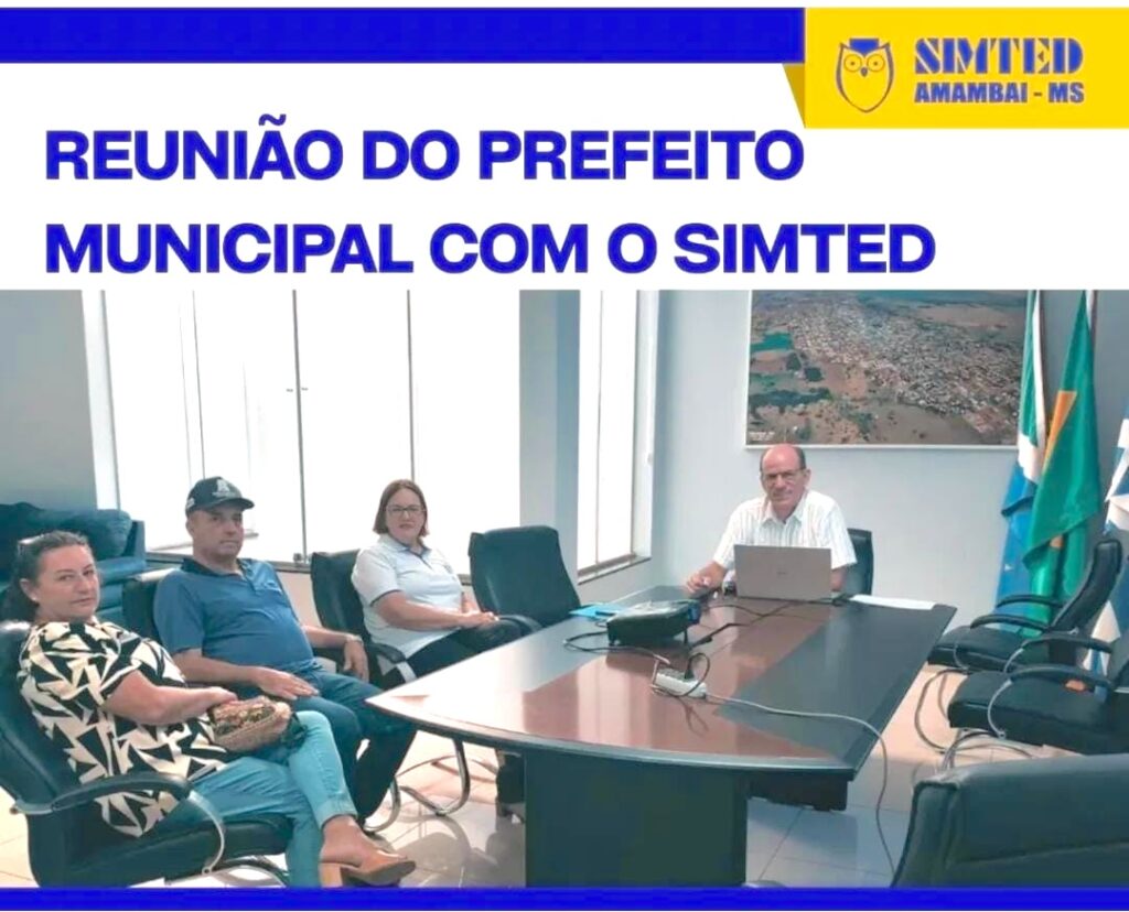 SIMTED debate valorização do magistério em reunião com prefeito SIMTED debate valorização do magistério em reunião com prefeito