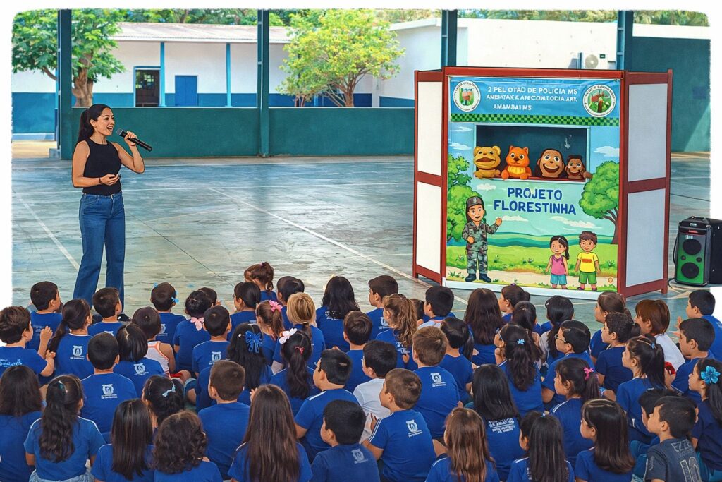 Projeto Florestinha leva educação ambiental a 880 alunos em Amambai Projeto Florestinha leva educação ambiental a 880 alunos em Amambai