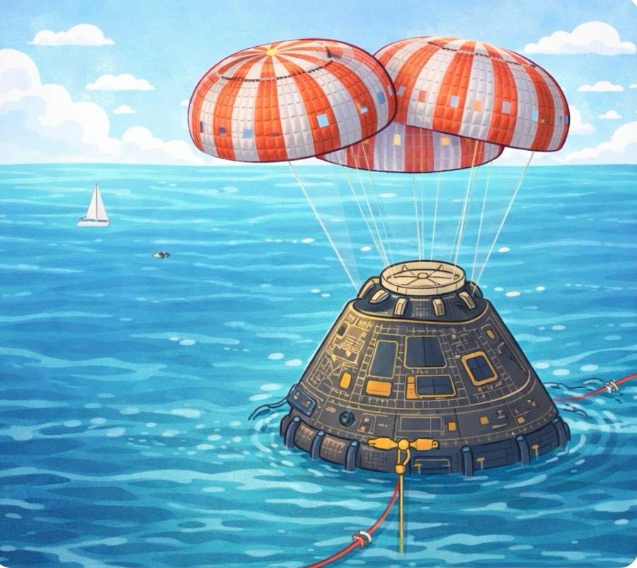 O mundo assistiu: reentrada da cápsula Orion marca retorno histórico à Terra