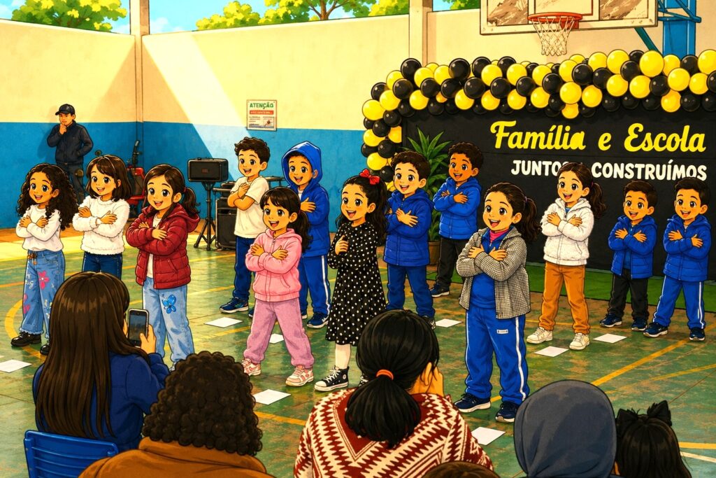 Escola Municipal Flávio Augusto Coelho Derzi promove Festa da Família e fortalece a integração entre escola e comunidade