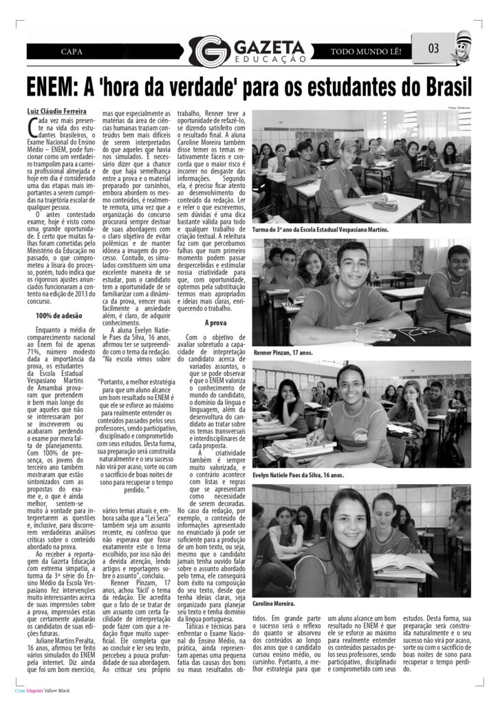 De Amambai para o mundo: a trajetória de Evelyn Paes, da preparação para o Enem à Psicologia