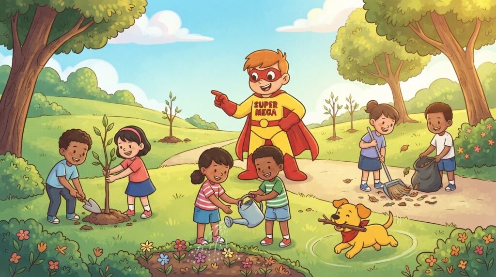 Super Mega e a missão da árvore Super Mega e a missão da árvore