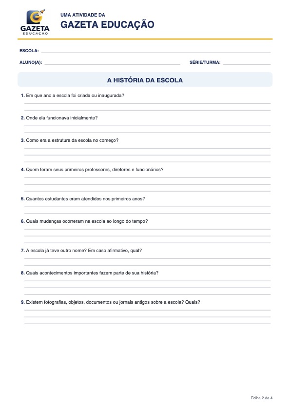 Plano de aula: A história por trás do nome da nossa escola