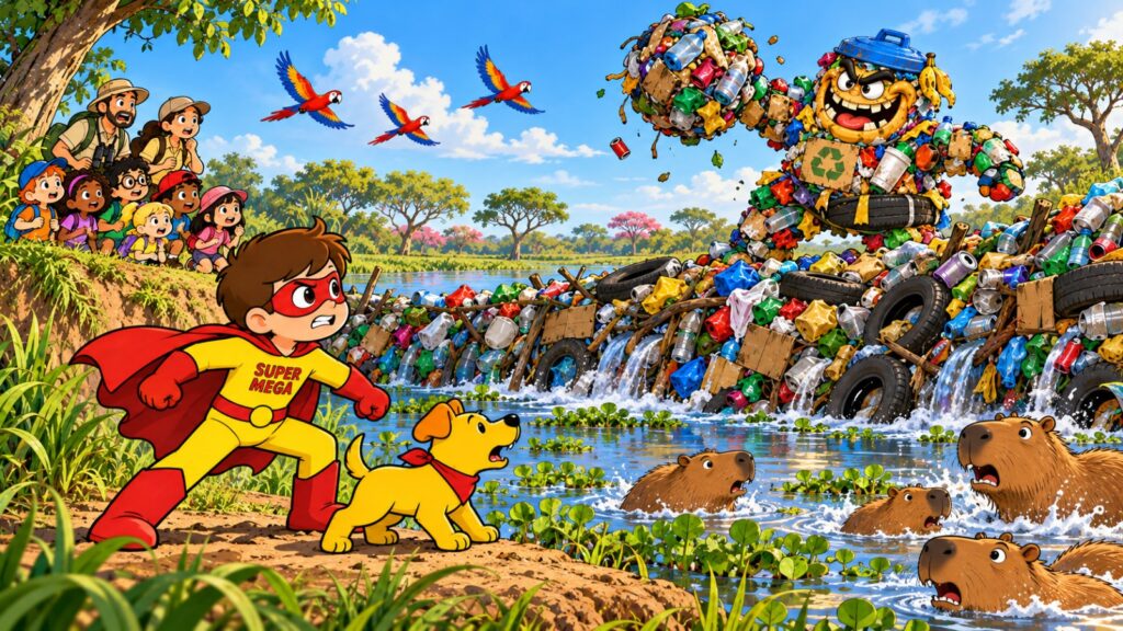 Super Mega e o Trambolixo: confusão no Pantanal! Super Mega e o Trambolixo: confusão no Pantanal!
