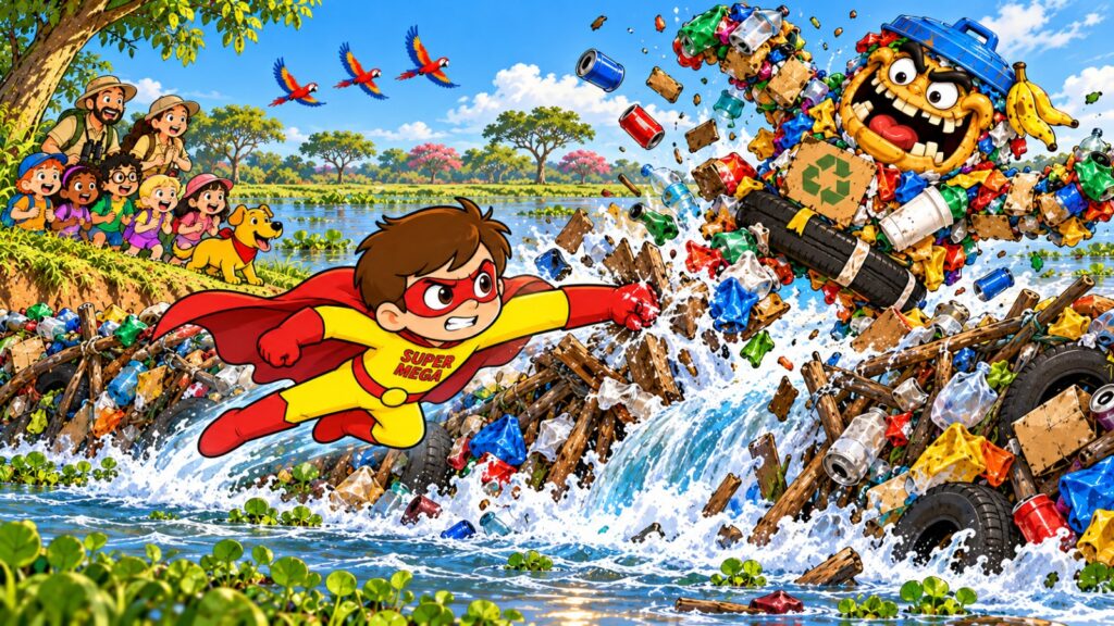 Super Mega e o Trambolixo: confusão no Pantanal! Super Mega e o Trambolixo: confusão no Pantanal!