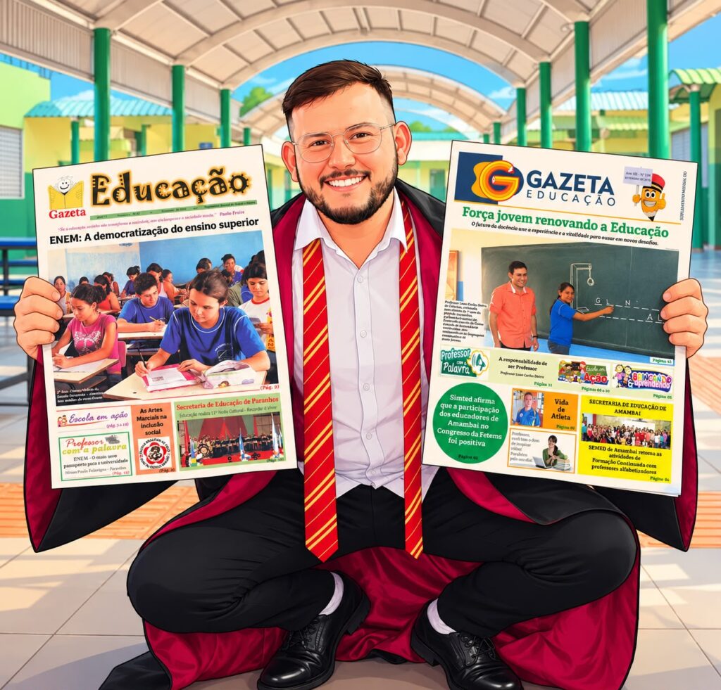 De aluno a professor: Luan volta à Gazeta Educação pela terceira vez De aluno a professor: Luan volta à Gazeta Educação pela terceira vez
