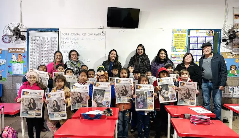Jornal impresso vira tema de aula interativa para alunos do 2ª ano da EM João Rodrigues Jornal impresso vira tema de aula interativa para alunos do 2ª ano da EM João Rodrigues
