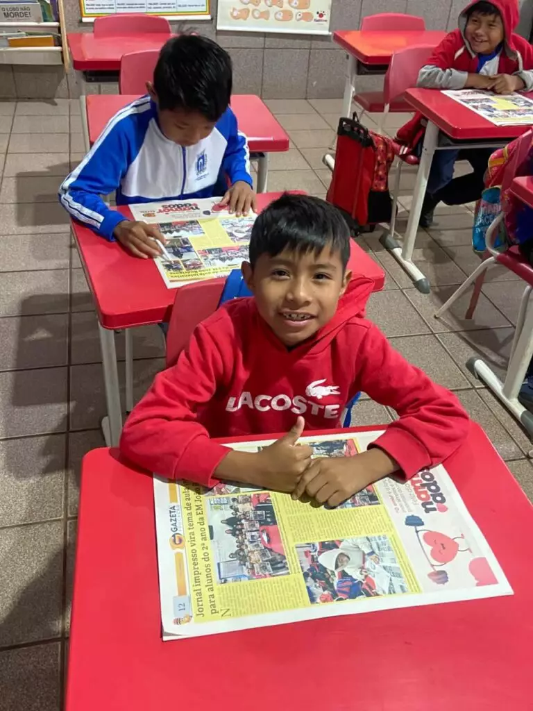 Ver-se no jornal: uma experiência inesquecível para os pequenos leitores