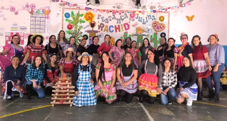 Escola Rachid encerrou o primeiro semestre com Festa Julina interna