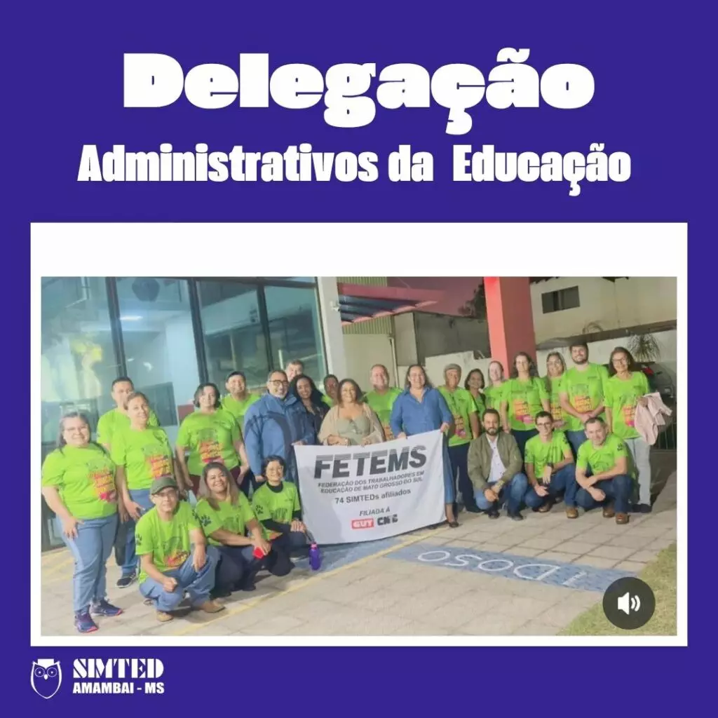 Simted de Amambai participa de mobilização nacional em defesa do piso dos profissionais da Educação