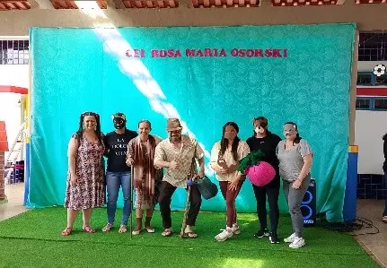 Diversão, criatividade e leitura marcam o mês das crianças no CEI Rosa Maria Osorski