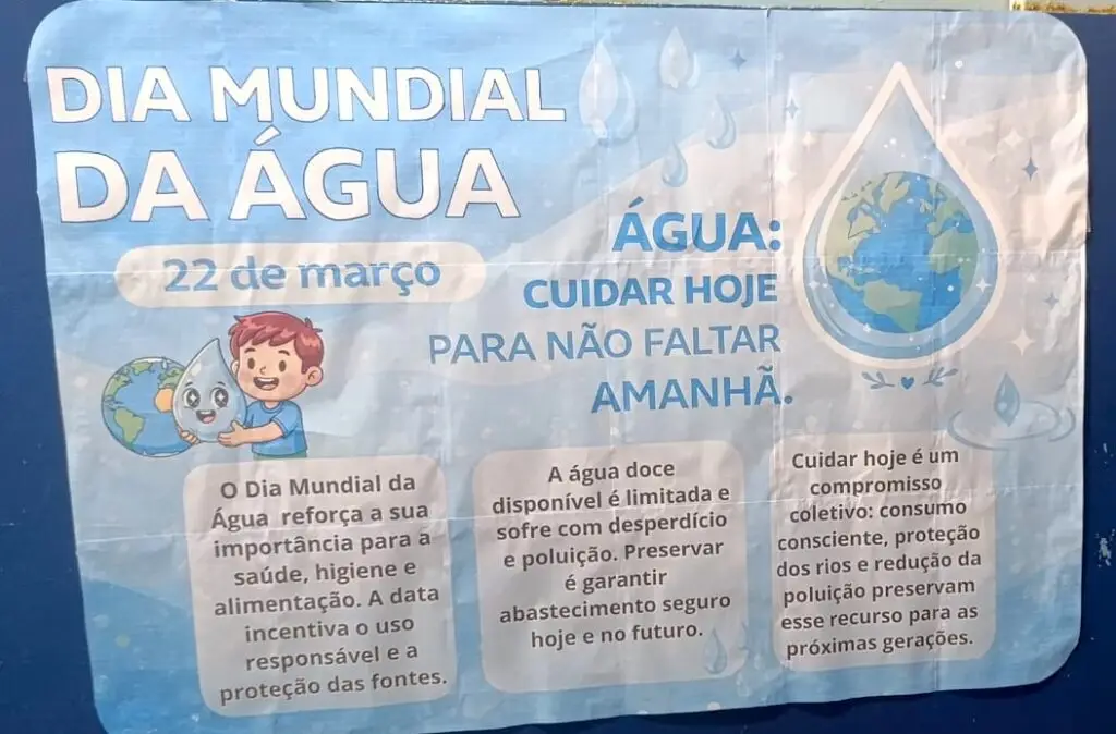Atividades Educativas Marcam o Dia Mundial da Água na Escola Municipal Antônio Pinto da Silva