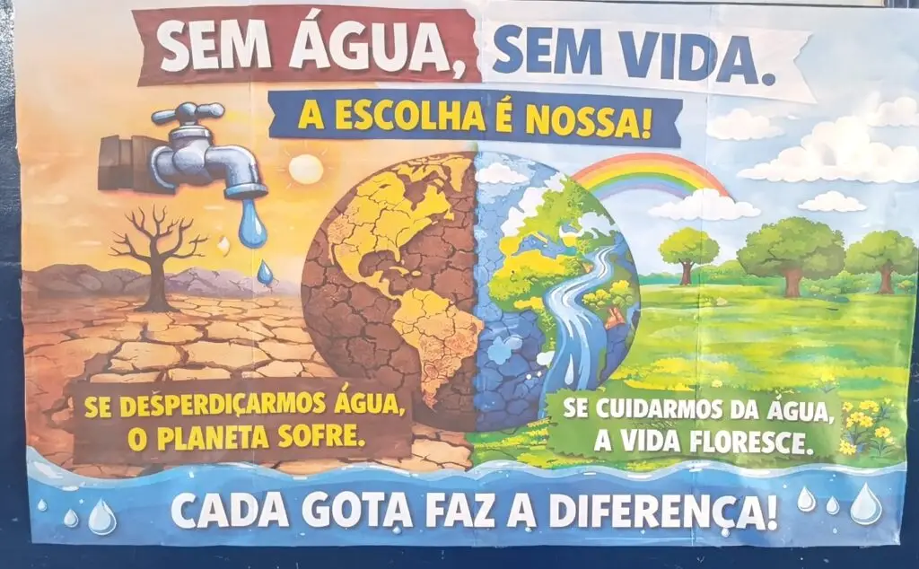 Atividades Educativas Marcam o Dia Mundial da Água na Escola Municipal Antônio Pinto da Silva