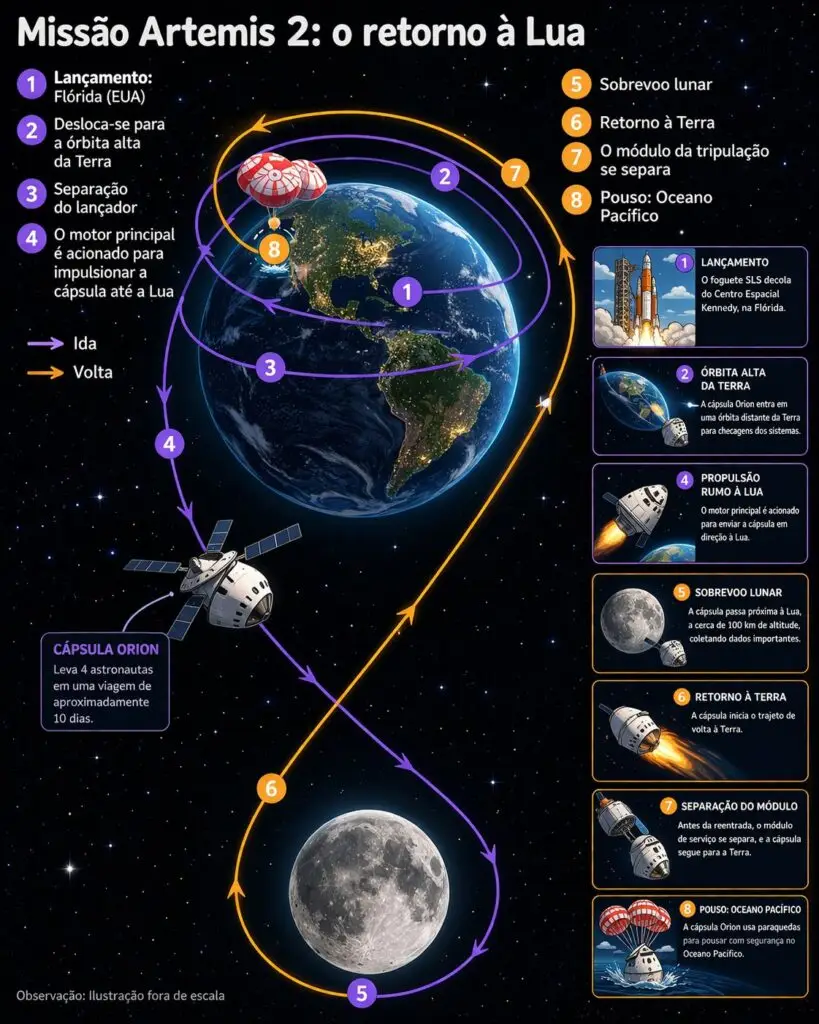 De volta à Lua: missão histórica marca nova era da exploração espacial