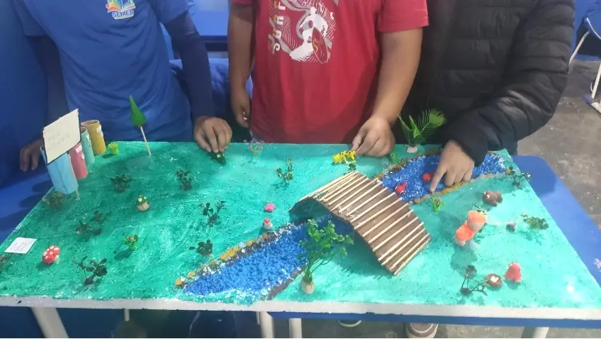 Educação ambiental ganha forma em maquetes Educação ambiental ganha forma em maquetes