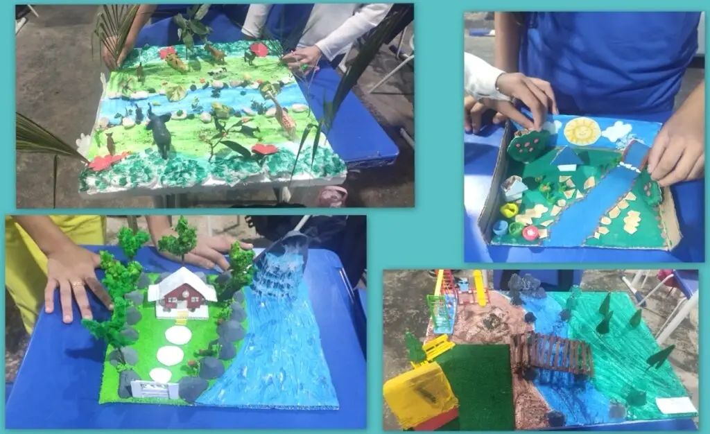 Educação ambiental ganha forma em maquetes Educação ambiental ganha forma em maquetes