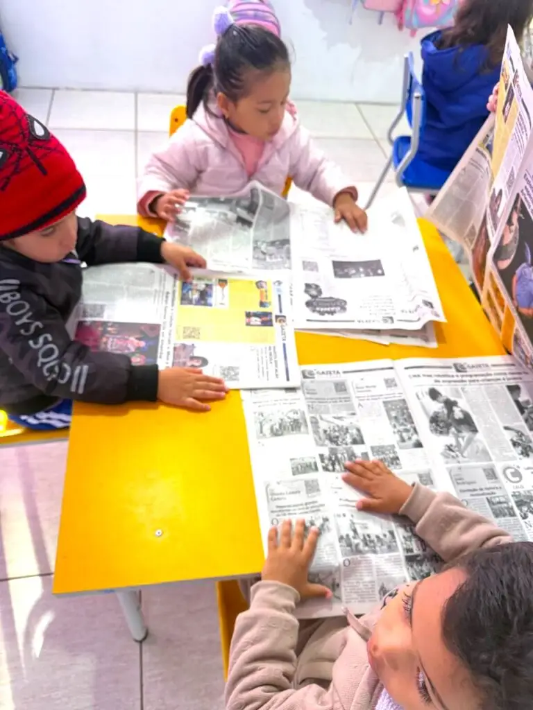 Gazeta Educação em sala de aula: leitura que começa desde cedo no CEI Terra Mater