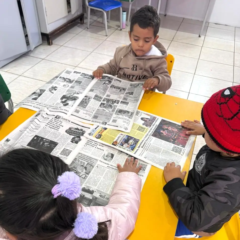 Gazeta Educação em sala de aula: leitura que começa desde cedo no CEI Terra Mater