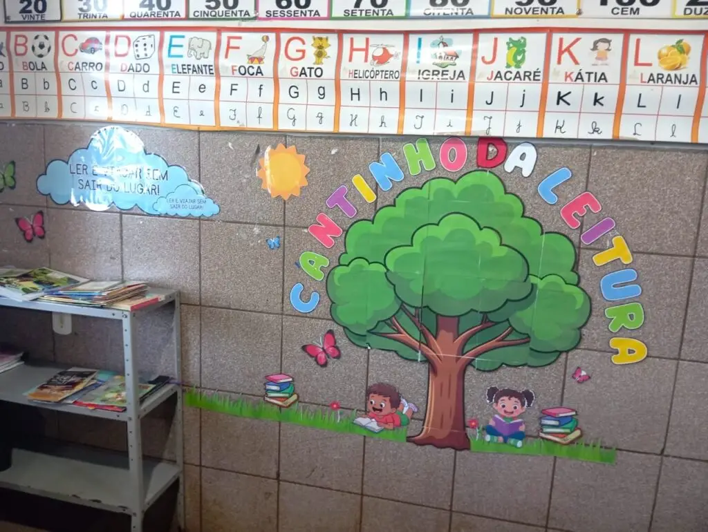 Cantinho da Leitura na sala de aula