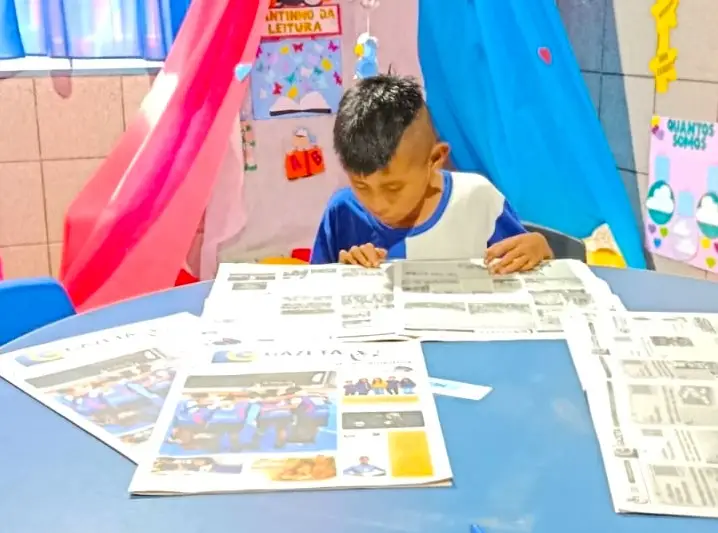 Escola Tupã I Nãndeva transforma o jornal em espaço de divulgação e aprendizagem Escola Tupã I Nãndeva transforma o jornal em espaço de divulgação e aprendizagem
